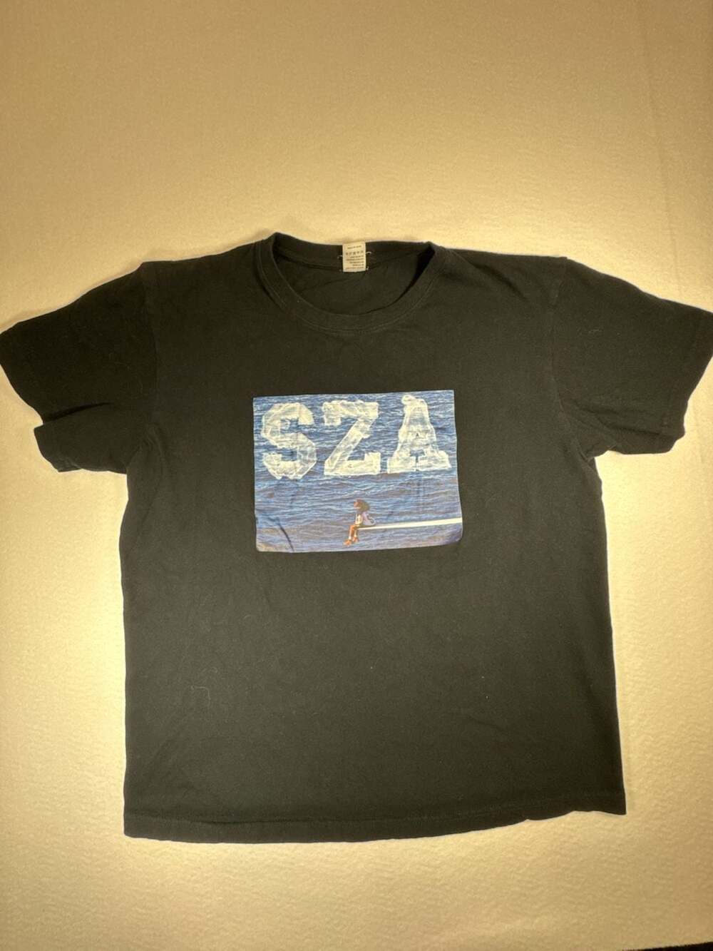 SZA SOS Album Cover Graphic T-Shirt Black